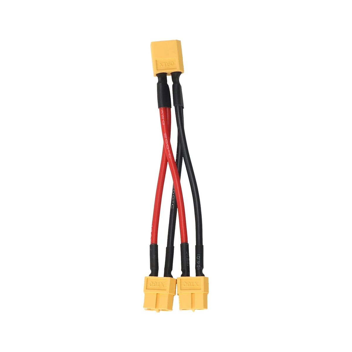 Câble Adaptateur XT60 1 Mâle vers 2 Femelles Parallèle (14 AWG), vue 4
