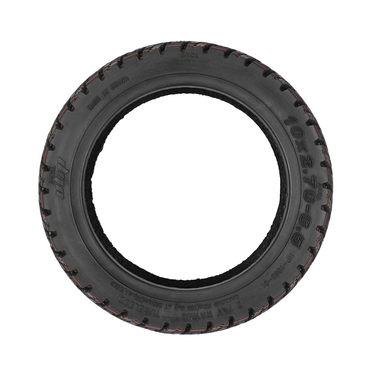 Pneu Tubeless Tout-Terrain 10 Pouces (10x2,70-6,5) Auto-Réparant avec Gel Anti-Crevaison, vue 4