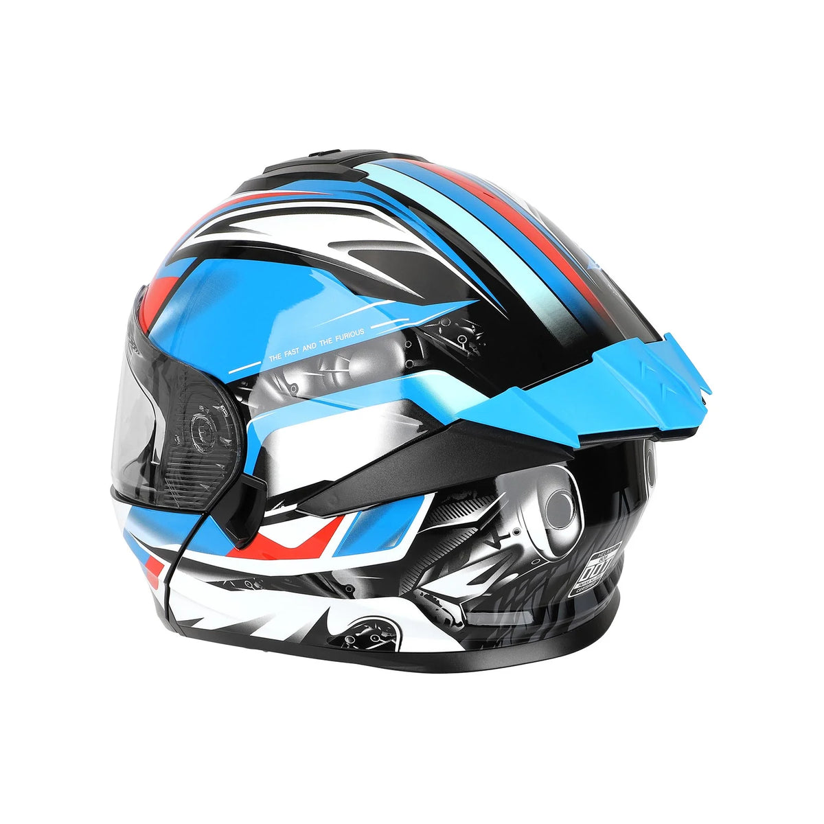 Casque Intégral Bleu Taille XL (61-62 cm), vue 5