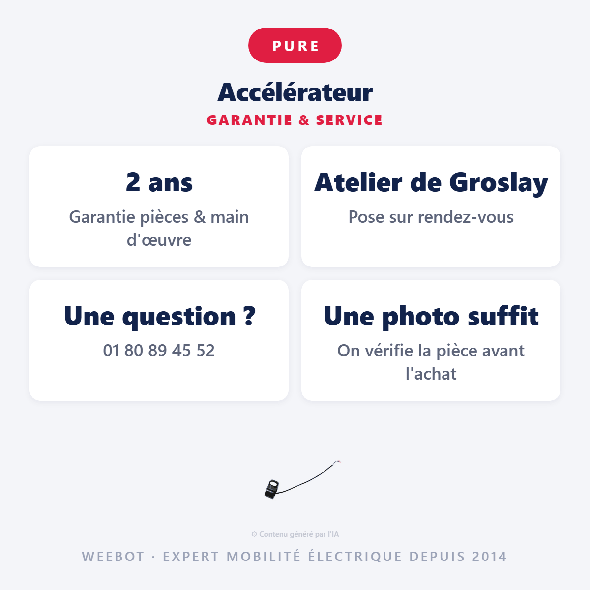 Accélérateur pour Trottinette Électrique Pure - Weebot