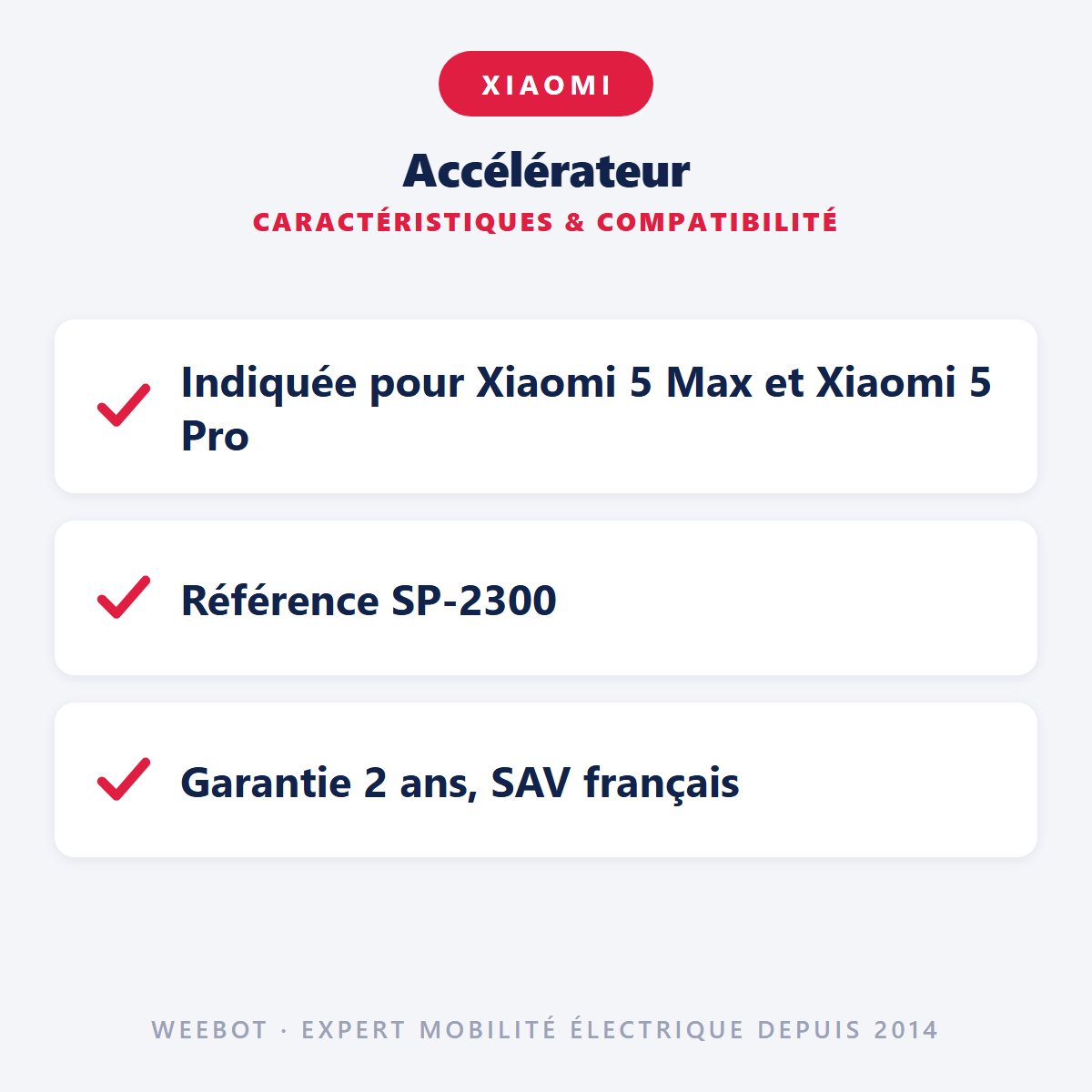 Accélérateur : caractéristiques et compatibilité