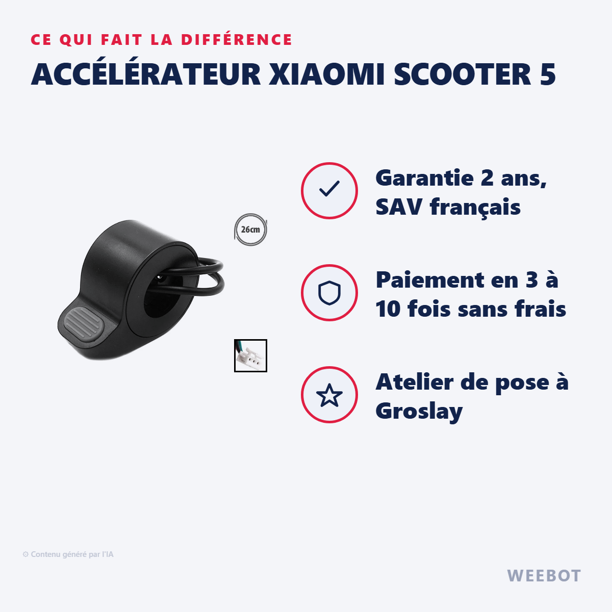 Accélérateur Xiaomi Scooter 5 : les points forts