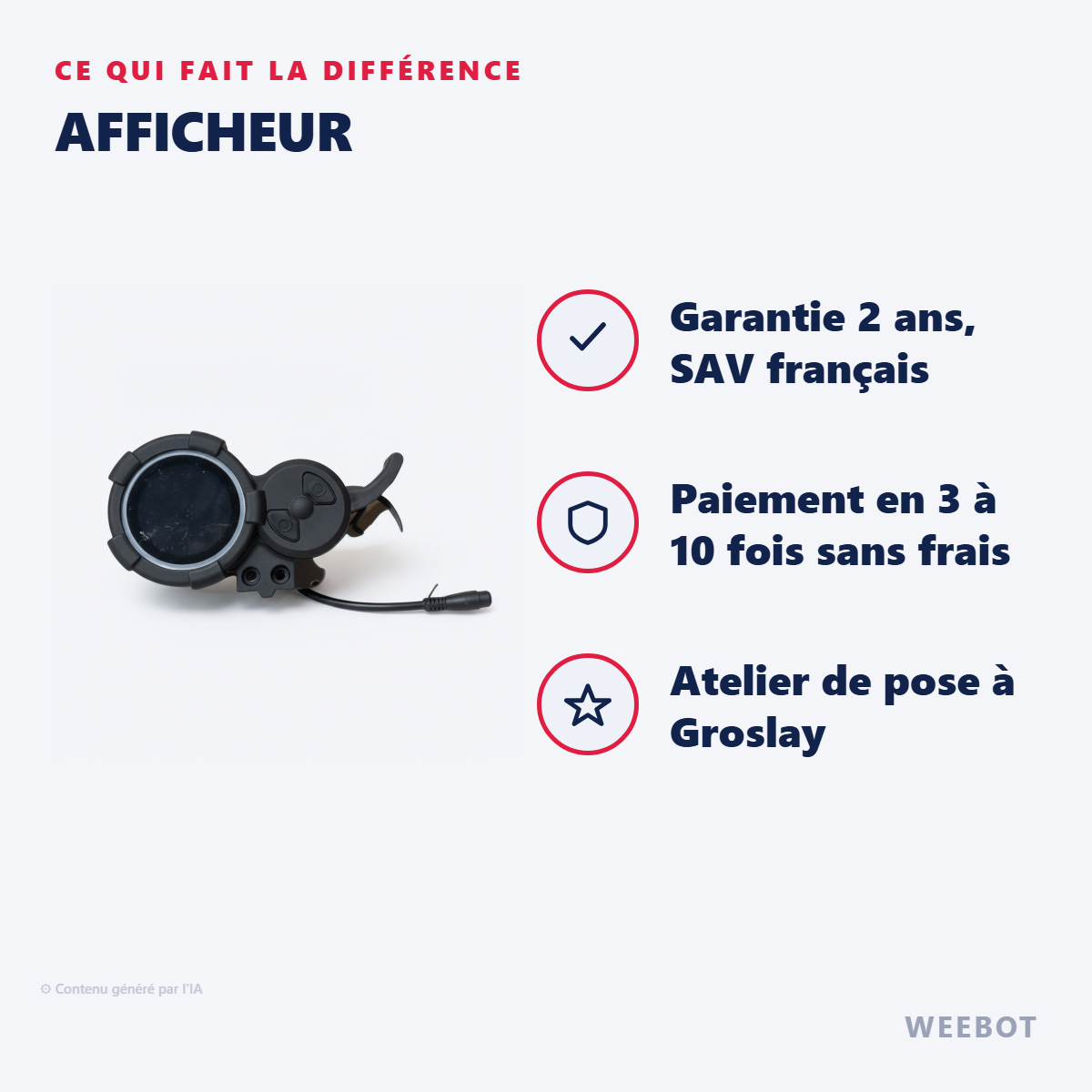 Afficheur : les points forts