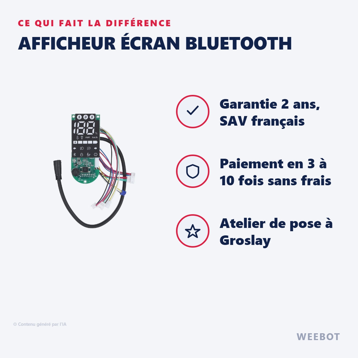 Afficheur Écran Bluetooth : les points forts