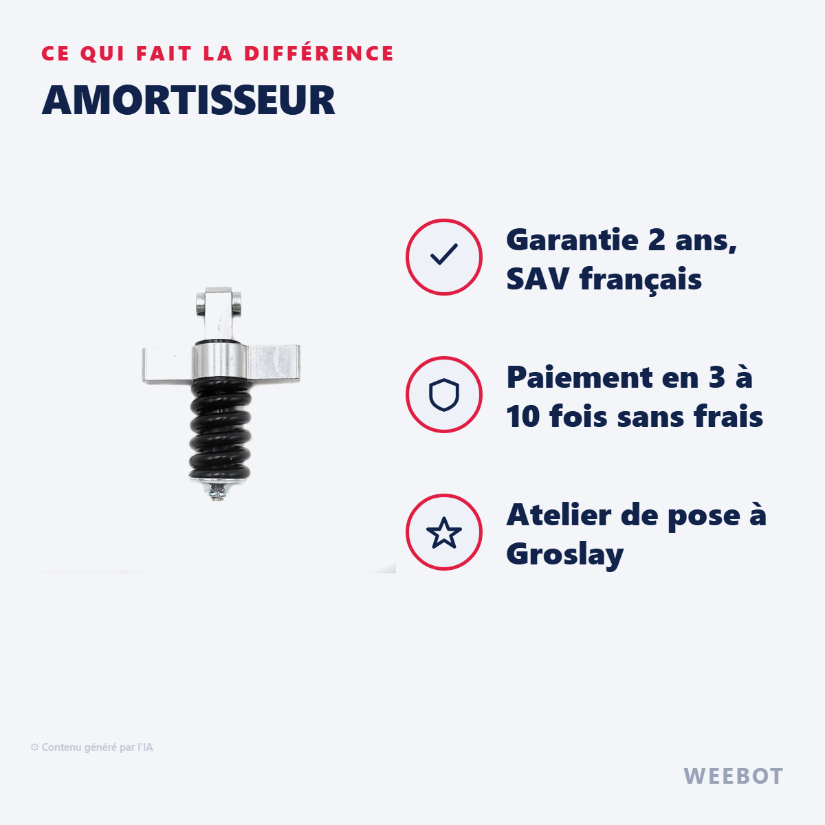 Amortisseur : les points forts