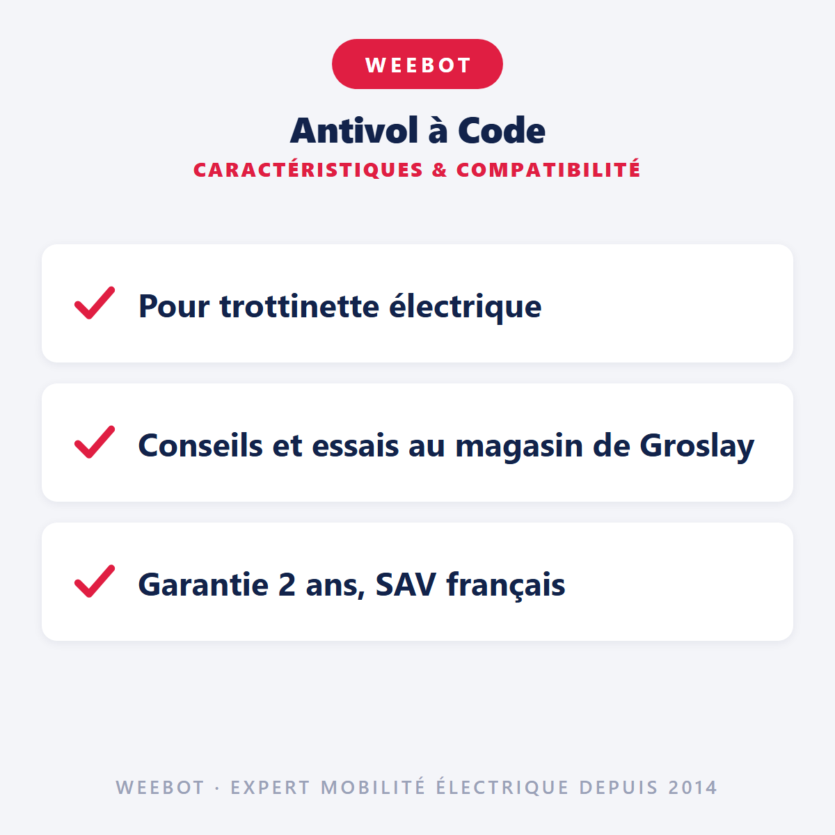 Antivol à Code : caractéristiques et compatibilité