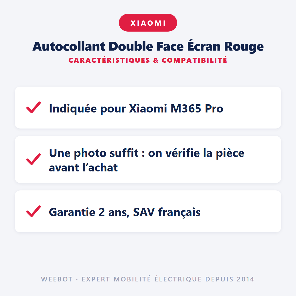 Autocollant Double Face Écran Rouge : caractéristiques et compatibilité