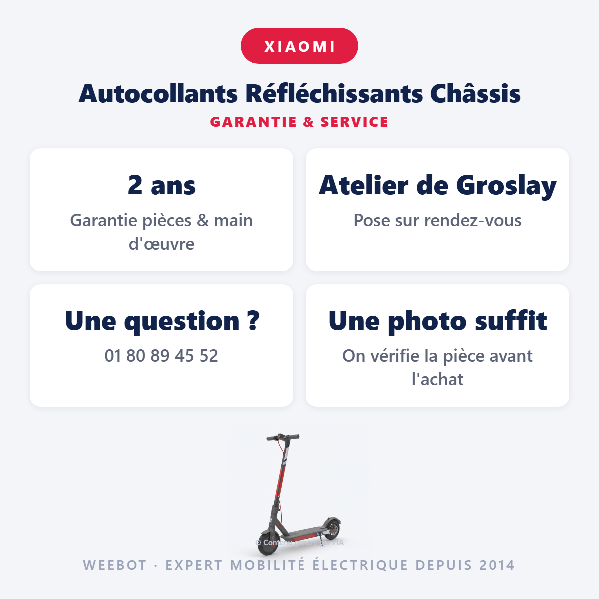 Autocollants Réfléchissants Châssis : garantie 2 ans et service après-vente