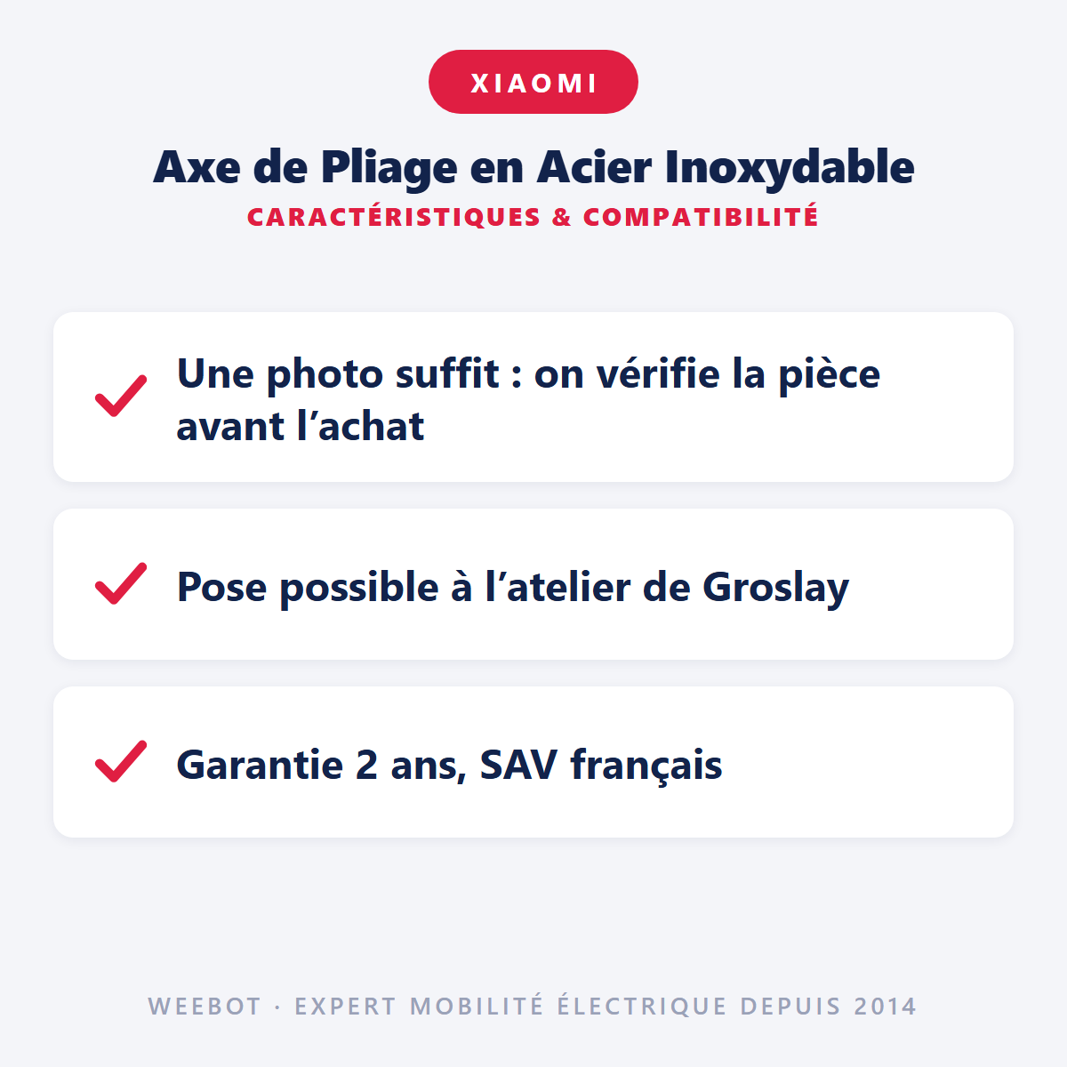 Axe de Pliage en Acier Inoxydable : caractéristiques et compatibilité