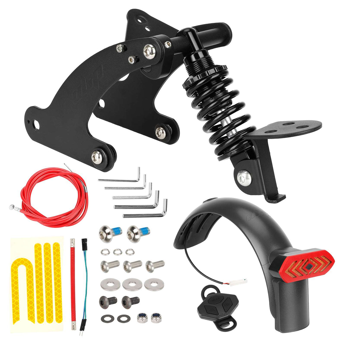 Kit Suspension Arrière V3 avec Garde-Boue et Clignotants Noir