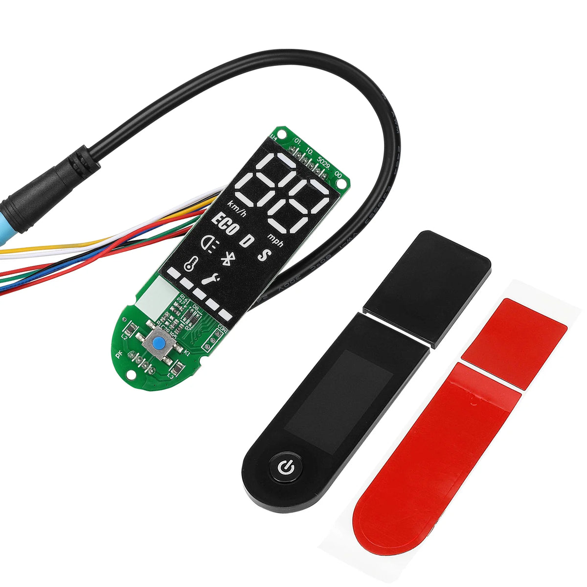 Circuit imprimé d'afficheur Bluetooth avec son écran et ses caches de protection