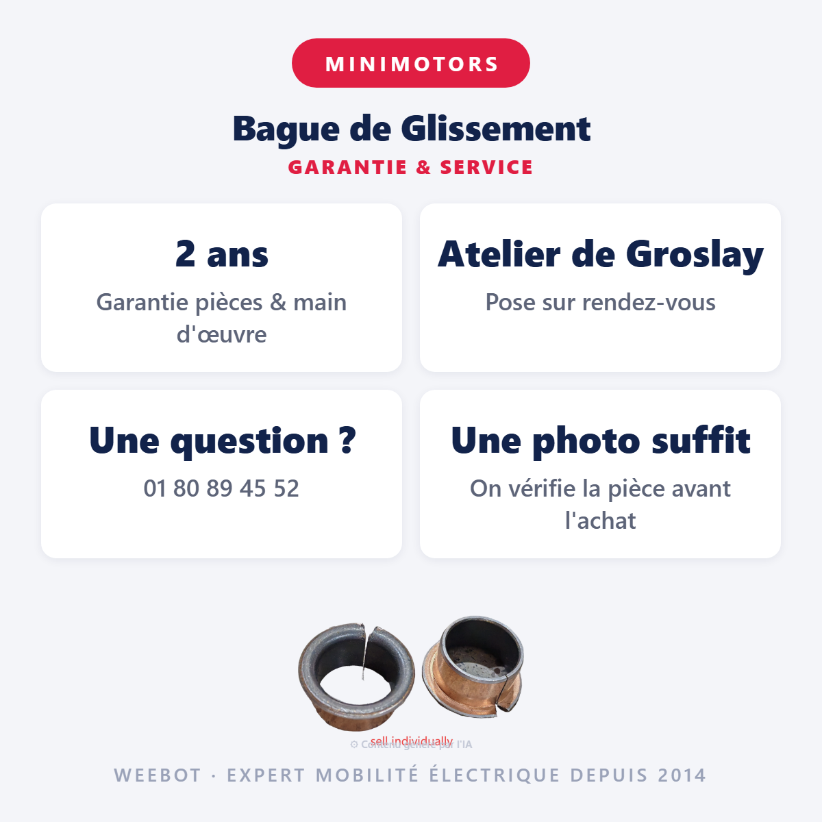 Bague de Glissement : garantie 2 ans et service après-vente