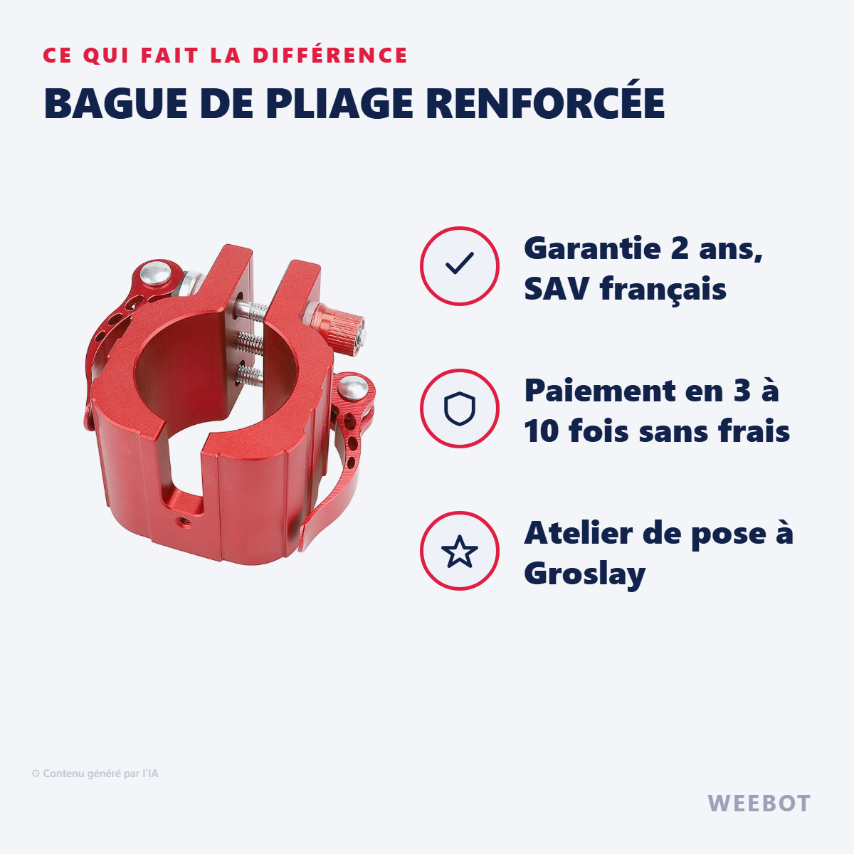 Bague de Pliage Renforcée : les points forts