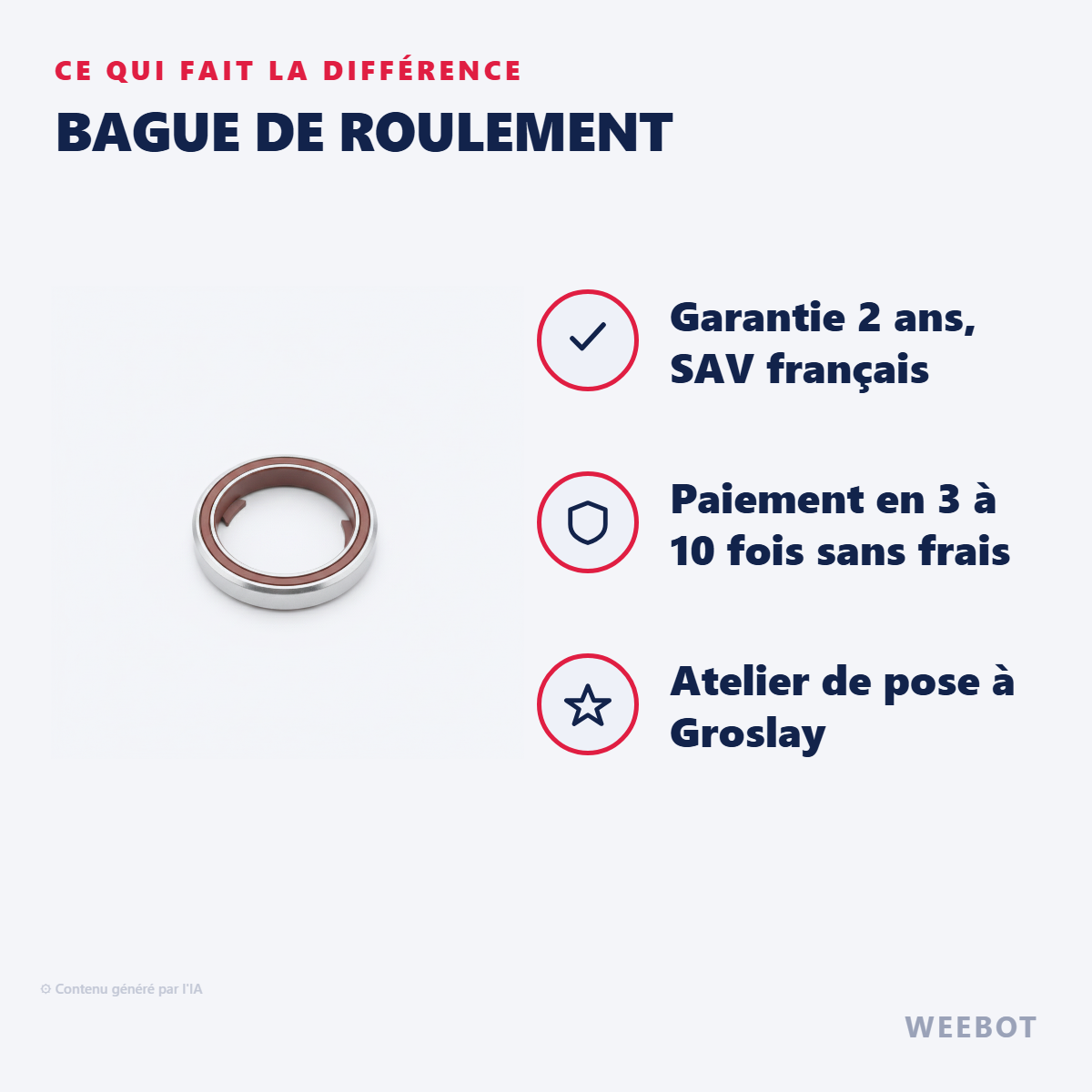 Bague de Roulement : les points forts