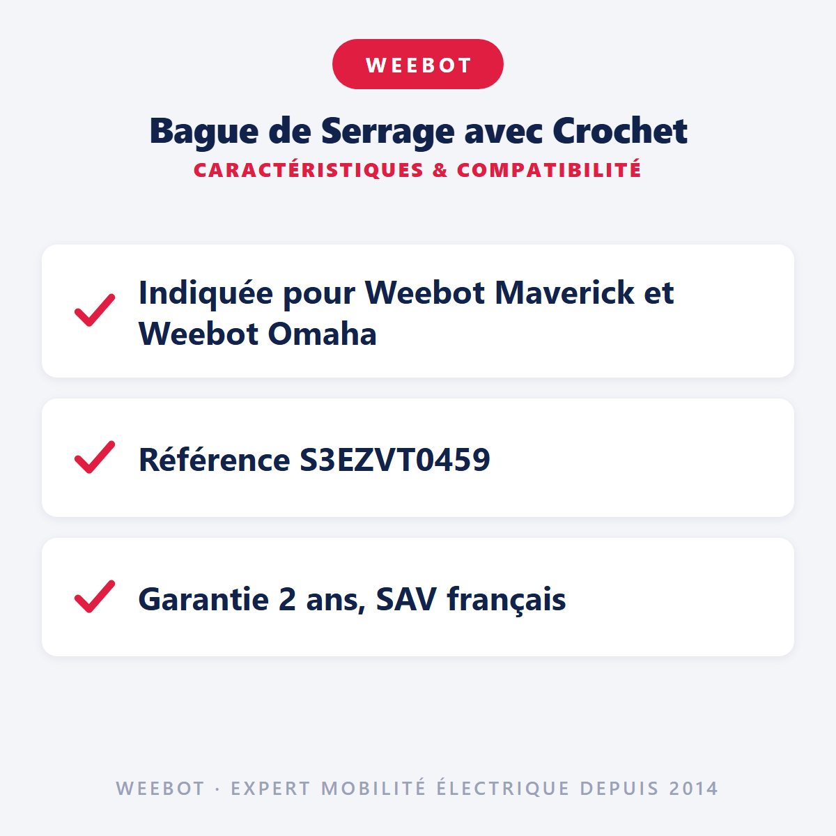 Bague de Serrage avec Crochet : caractéristiques et compatibilité