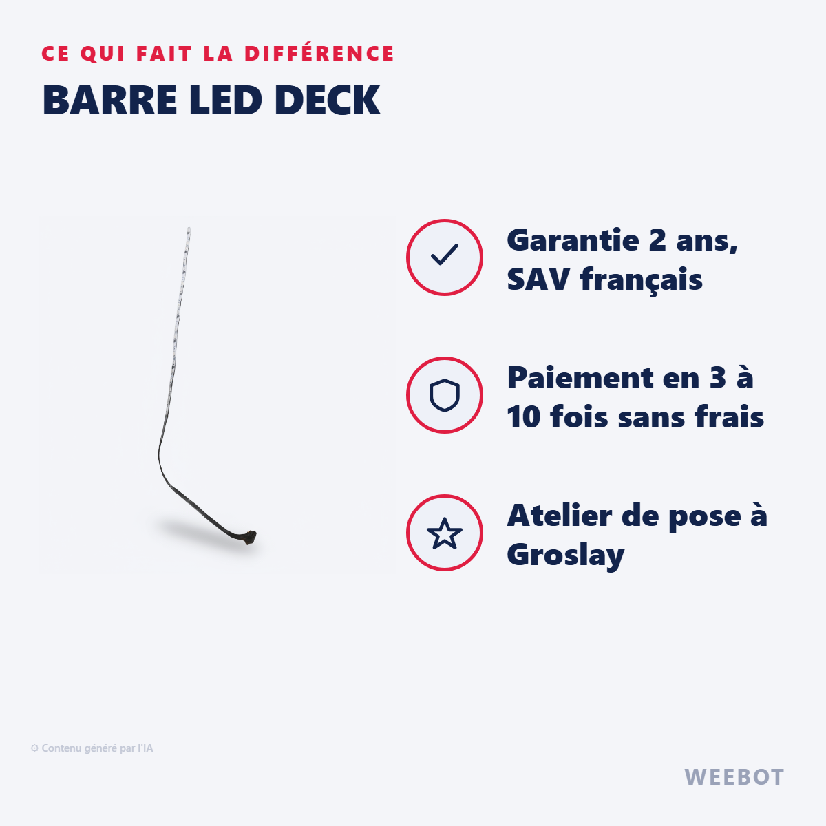 Barre Led Deck : les points forts