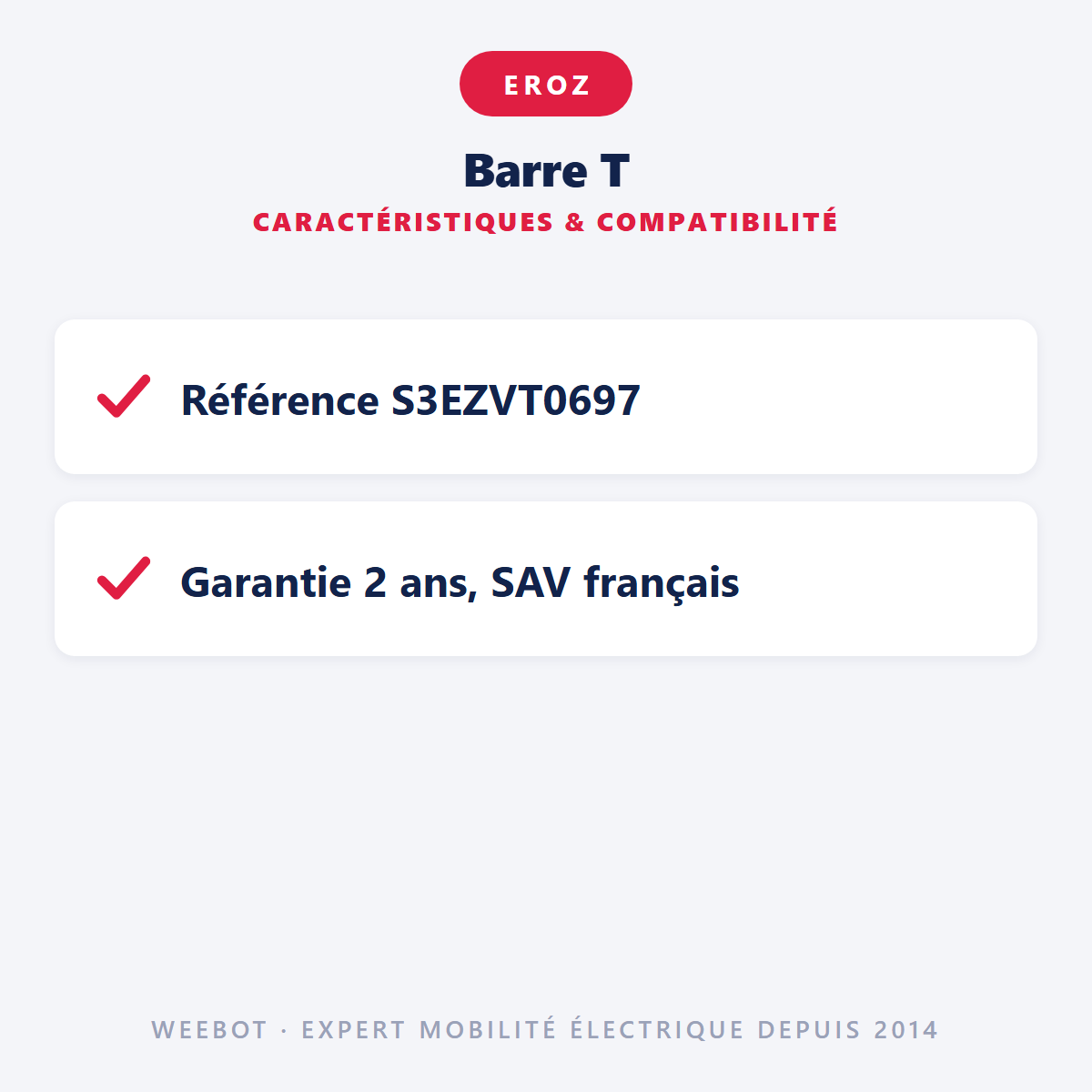 Barre T : caractéristiques et compatibilité
