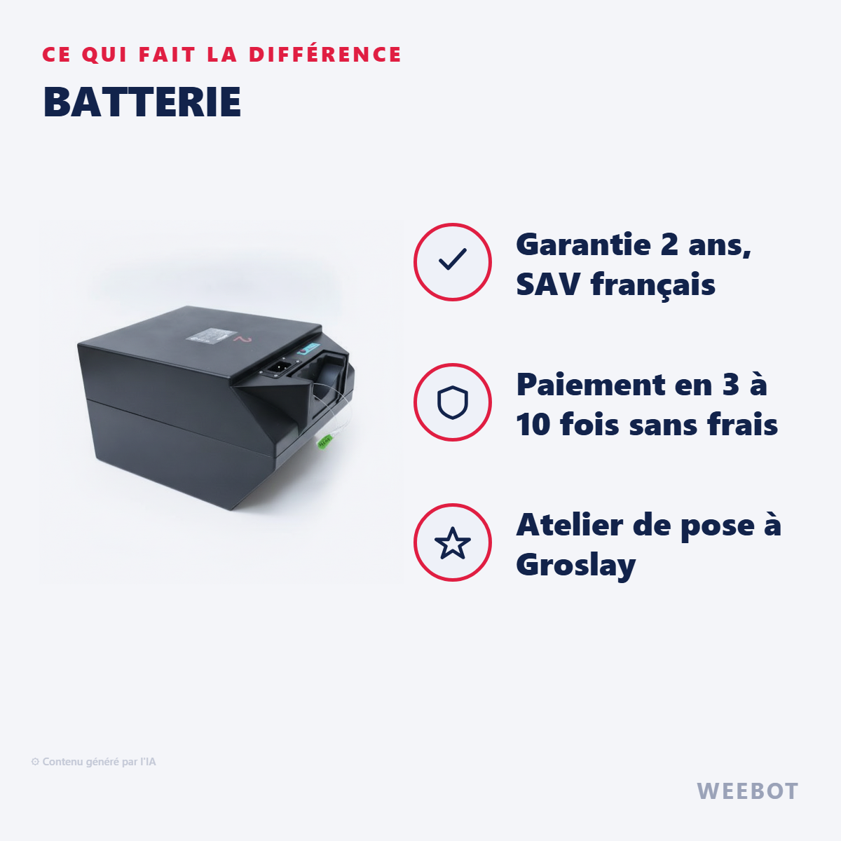 Batterie : les points forts