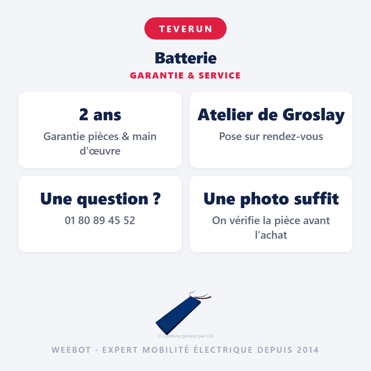 Batterie pour Trottinette Electrique Teverun Blade GT2 60V 35Ah - Weebot