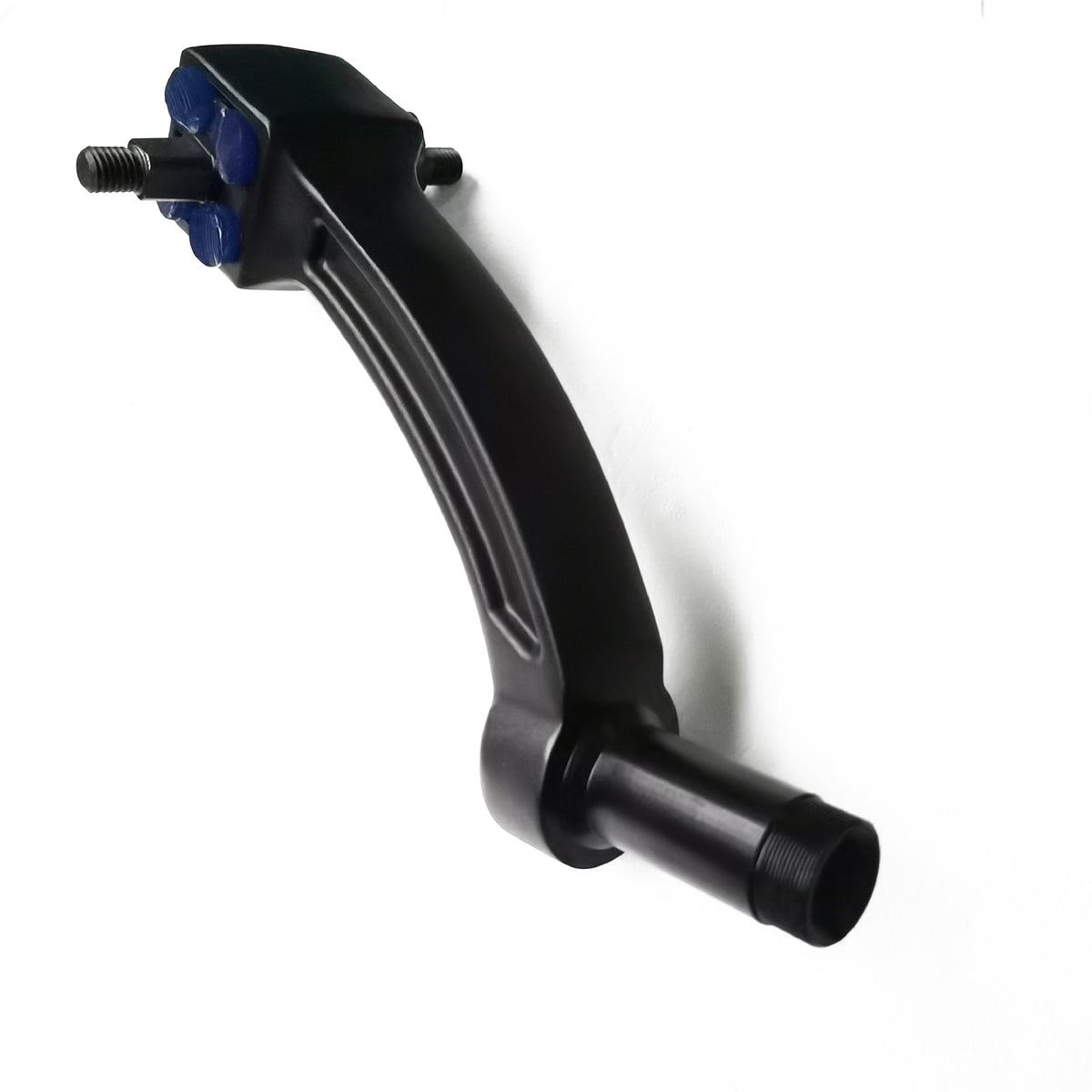 Bras oscillant noir avec cartouche de suspension pour Dualtron Eagle sur fond blanc