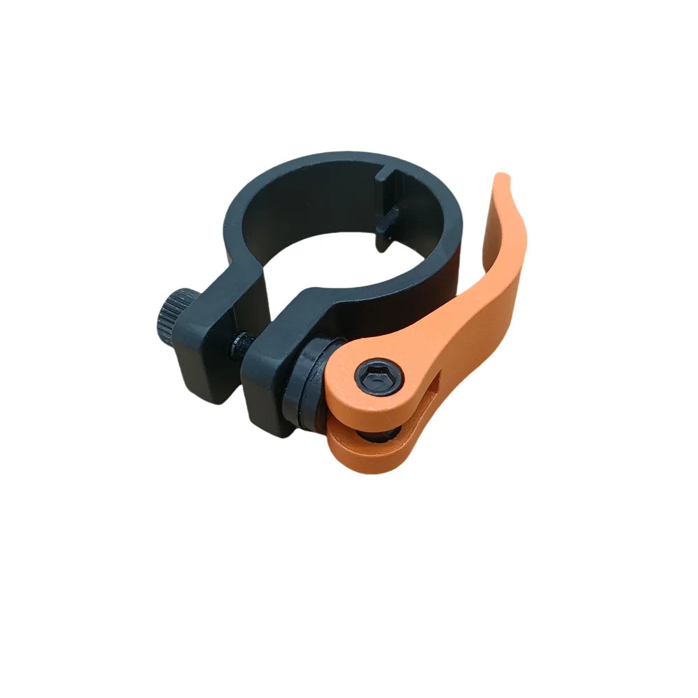 Collier de serrage de selle noir avec levier à blocage rapide orange