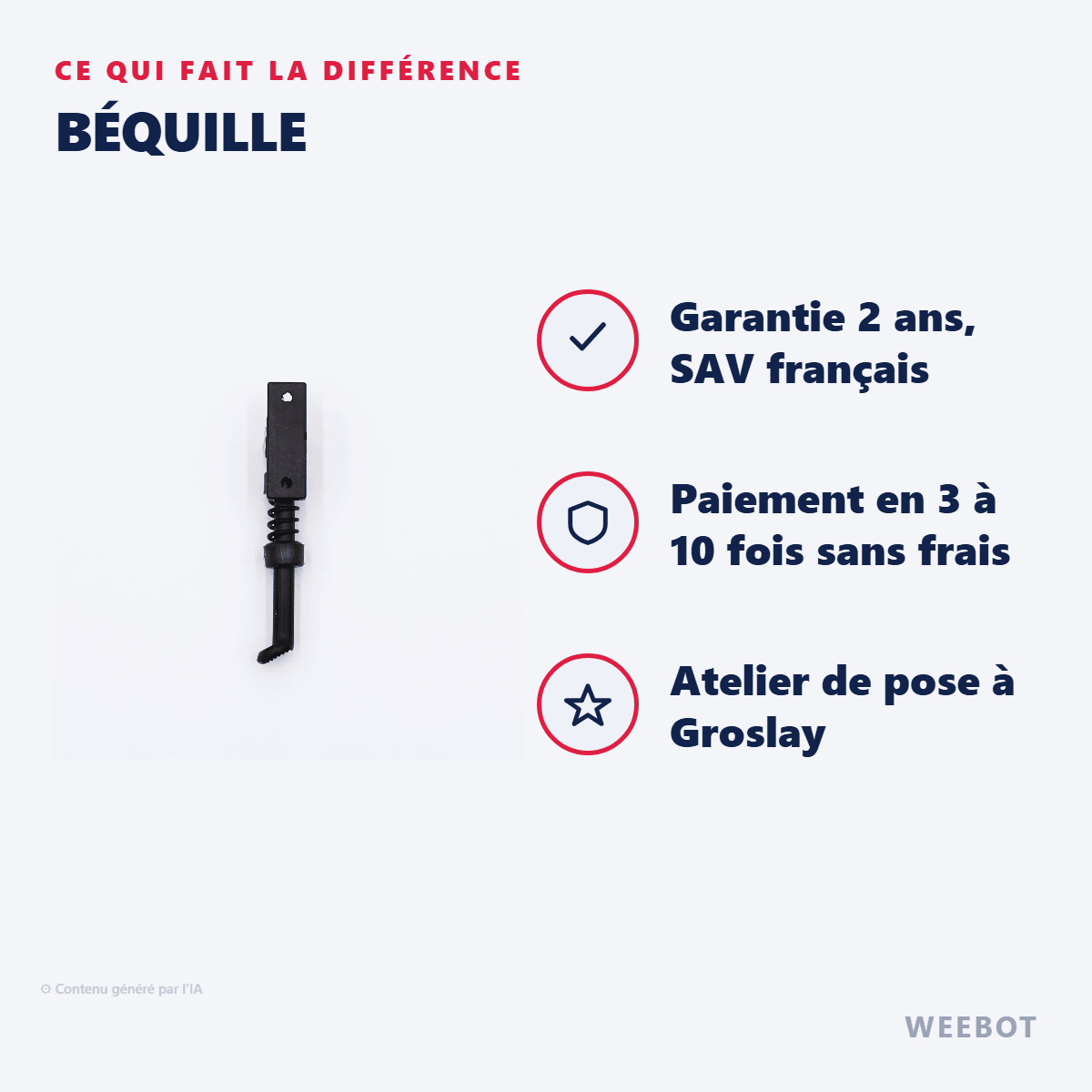 Béquille pour Trottinette Électrique Etwow - Weebot