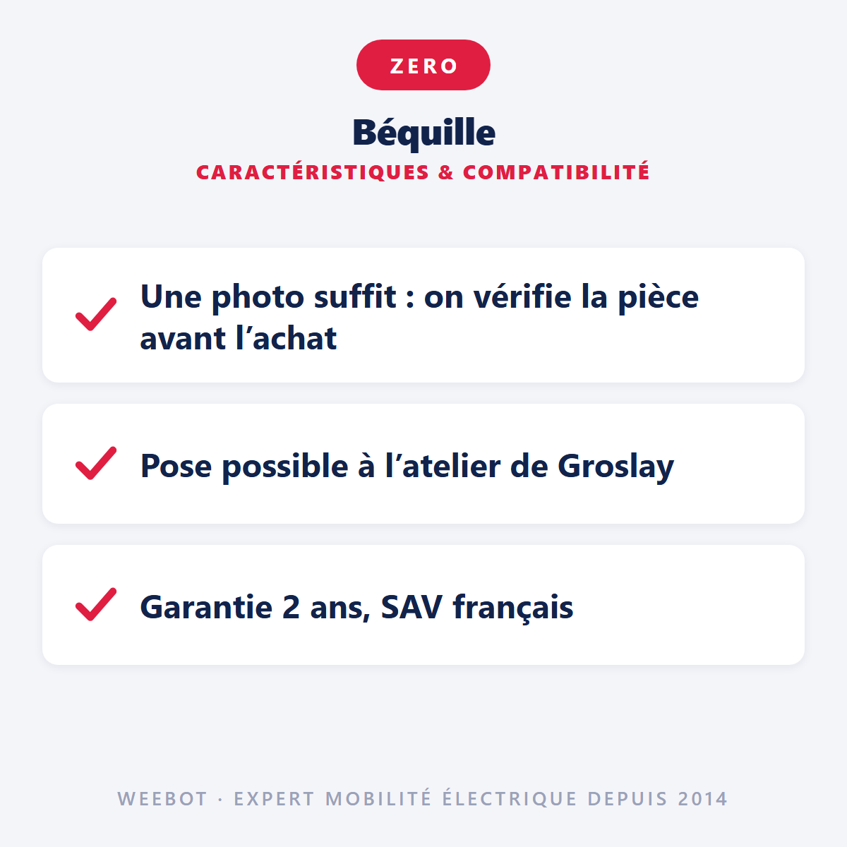 Béquille pour Trottinette Électrique Z10X - Weebot