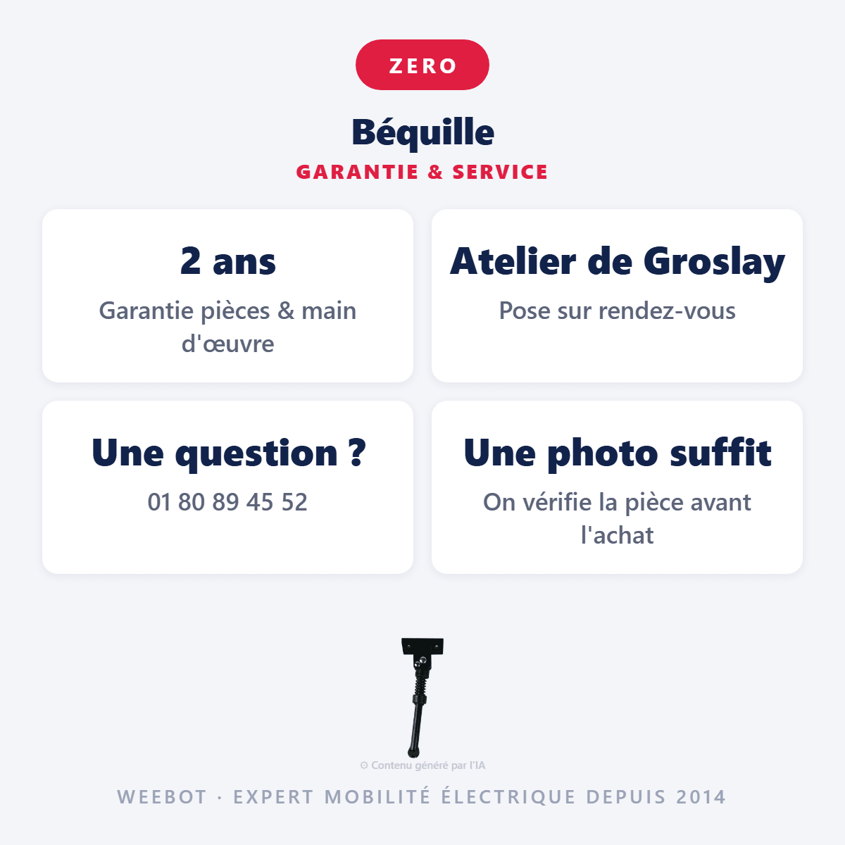 Béquille pour Trottinette Électrique Z10X - Weebot