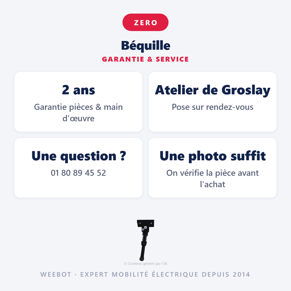 Béquille pour Trottinette Électrique Z9 - Weebot