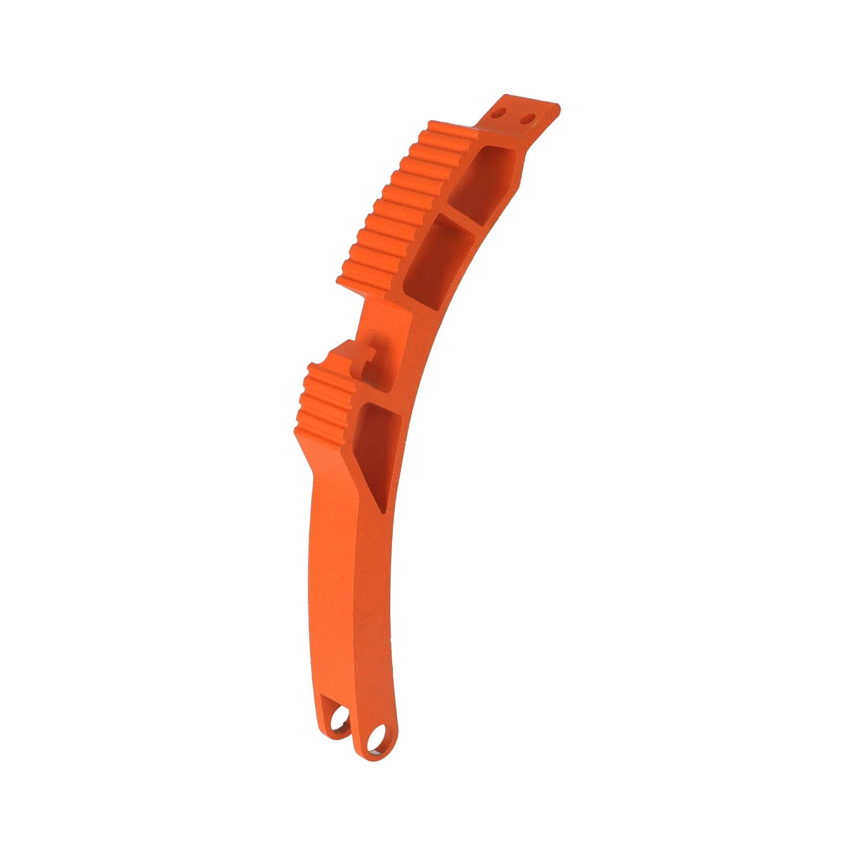 Bras de frein arrière en aluminium orange sur fond blanc