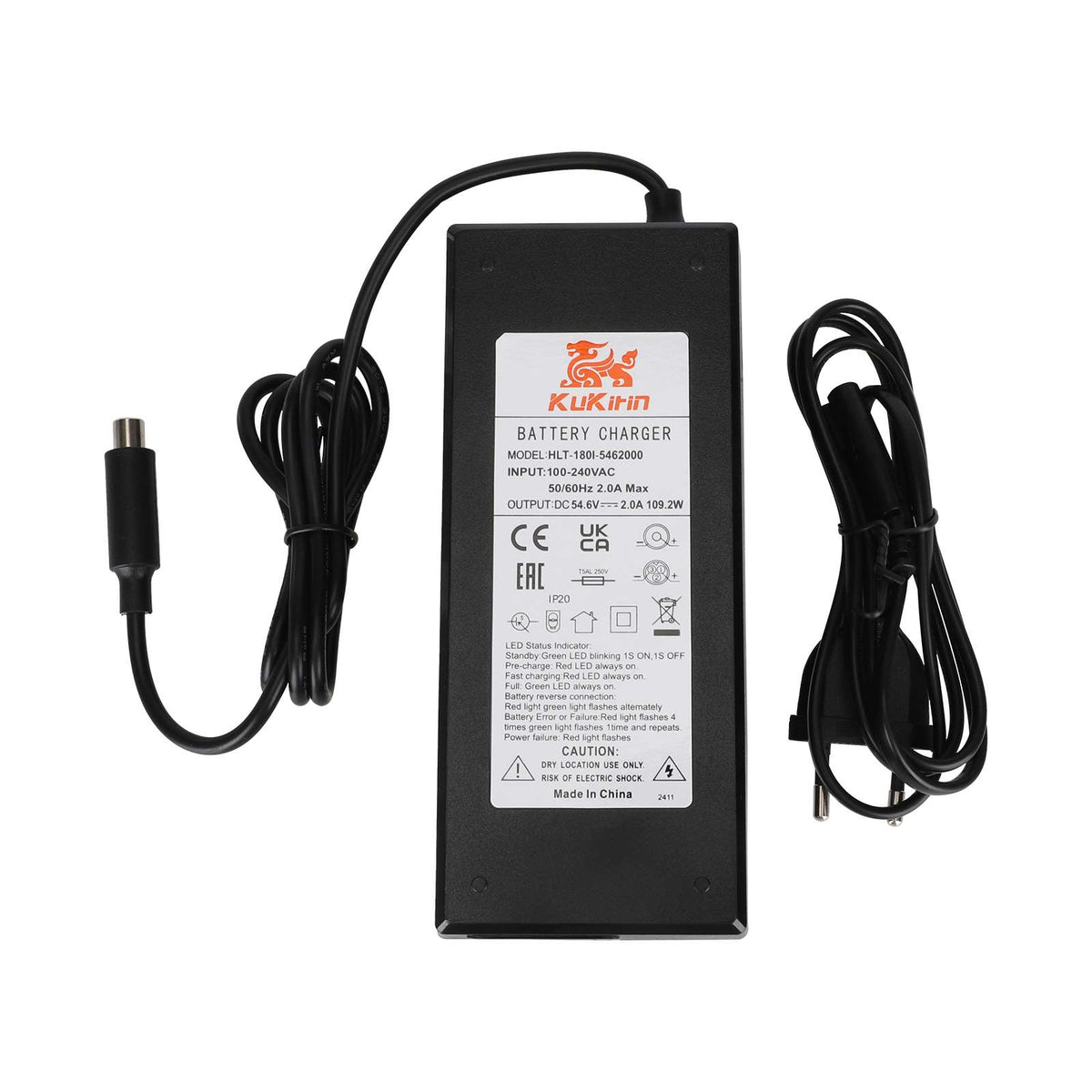 Chargeur d'Origine 54,6V 2A Prise Type Xiaomi, vue 2