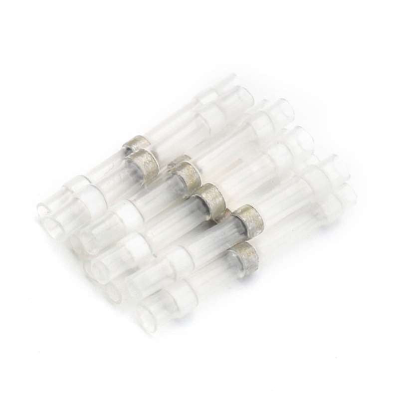 Gaines thermorétractables étanches avec bague d'étain blanches