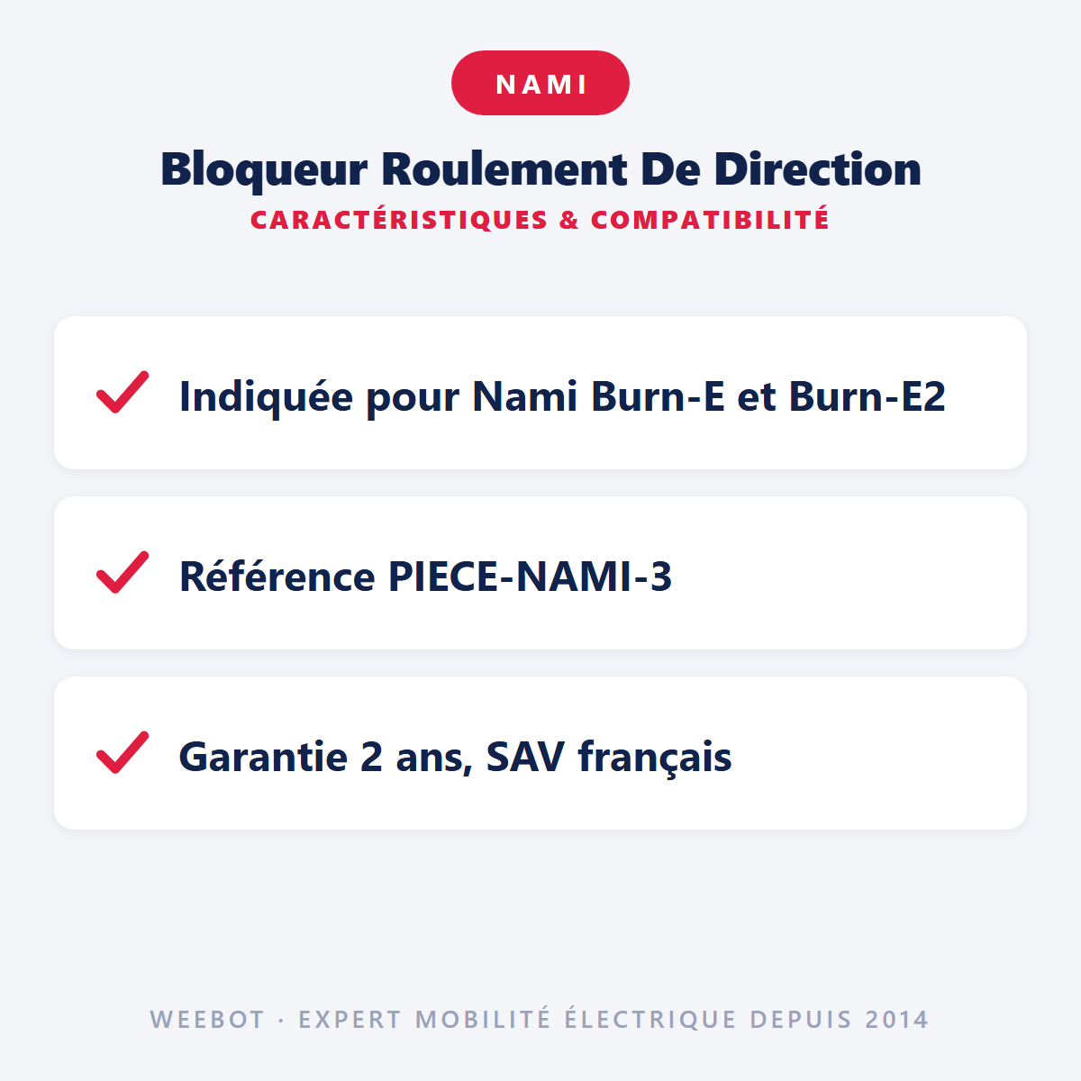 Bloqueur Roulement De Direction : caractéristiques et compatibilité