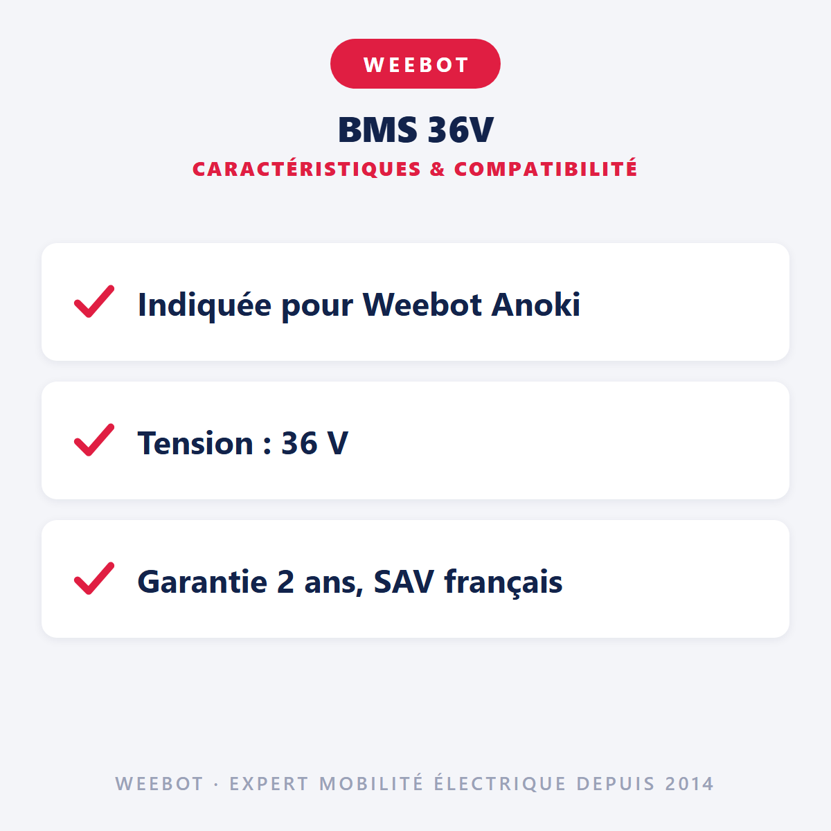 BMS 36V : caractéristiques et compatibilité