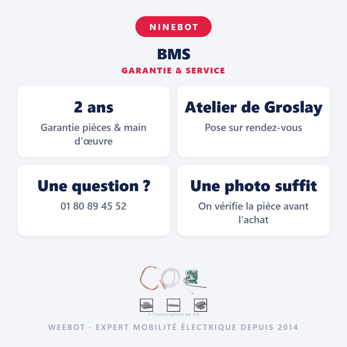 BMS pour Trottinette Électrique Ninebot Max G30 - Weebot