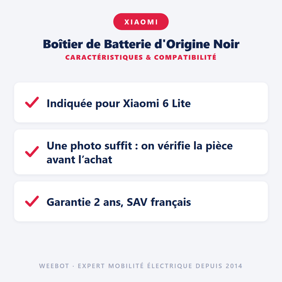 Boîtier de Batterie d'Origine Noir : caractéristiques et compatibilité