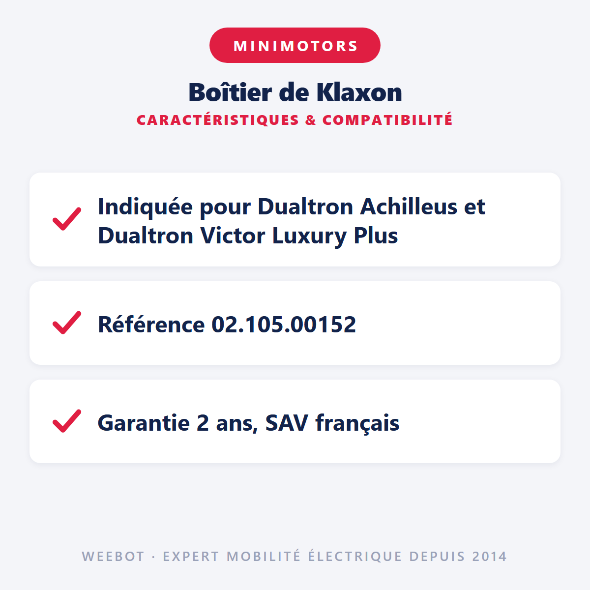 Boîtier de Klaxon : caractéristiques et compatibilité