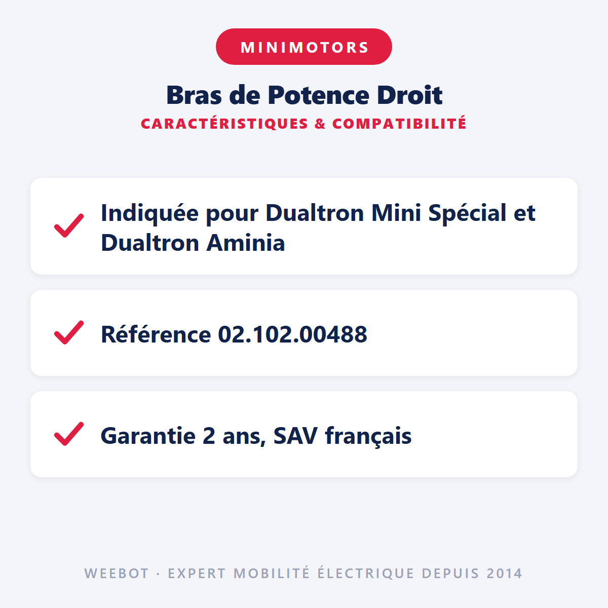 Bras de Potence Droit : caractéristiques et compatibilité