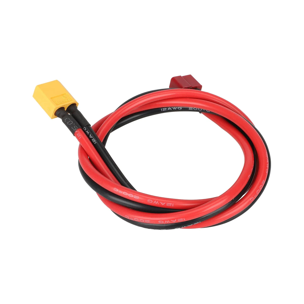 Câble Adaptateur XT60 Mâle vers Dean T Femelle (70 cm), vue 3