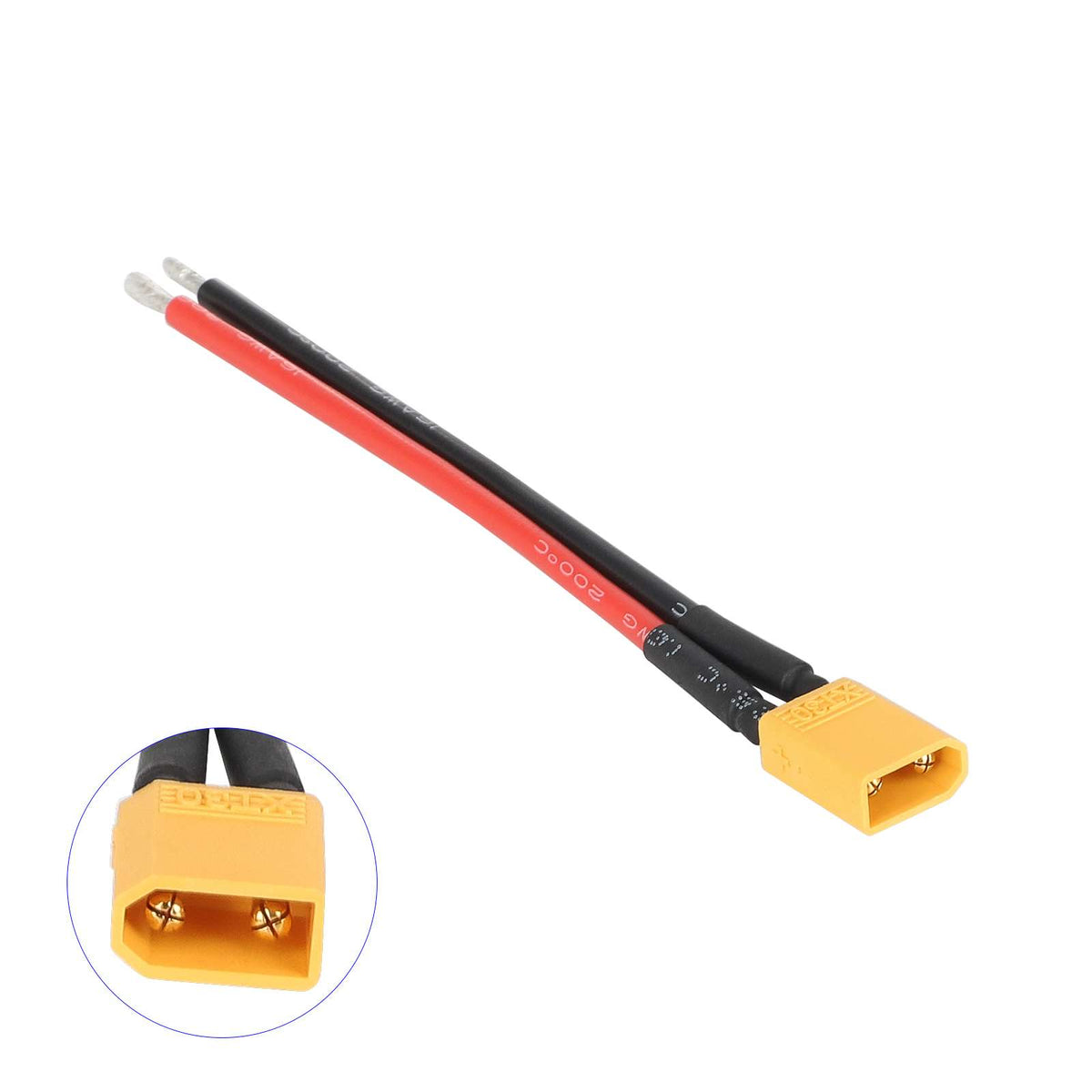 Câble Batterie Connecteur XT30 Mâle 100 mm, vue 3