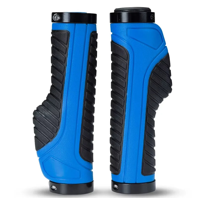 Poignées de Guidon Ergonomiques Noir et Bleu
