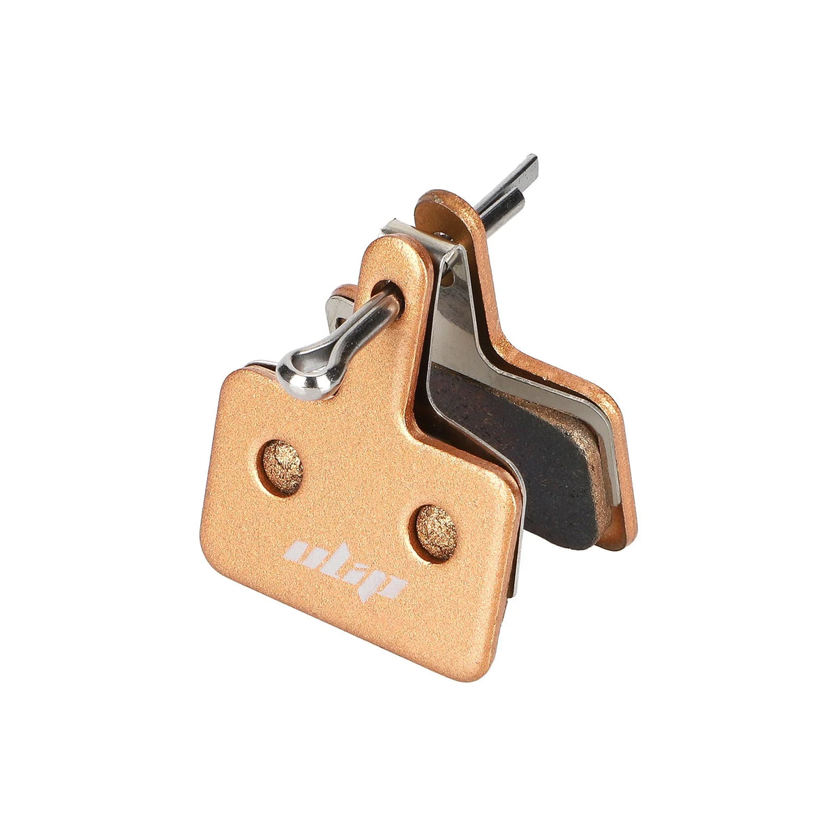 Plaquettes de frein en métal fritté couleur bronze avec leur ressort et goupille