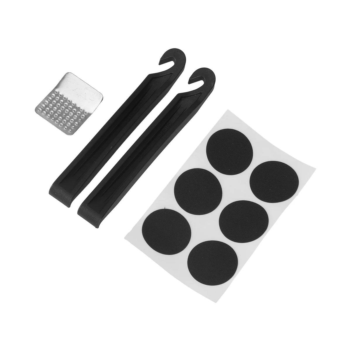Kit de Réparation Anti-Crevaison avec Rustines, Démontes-Pneus et Râpe, vue 3
