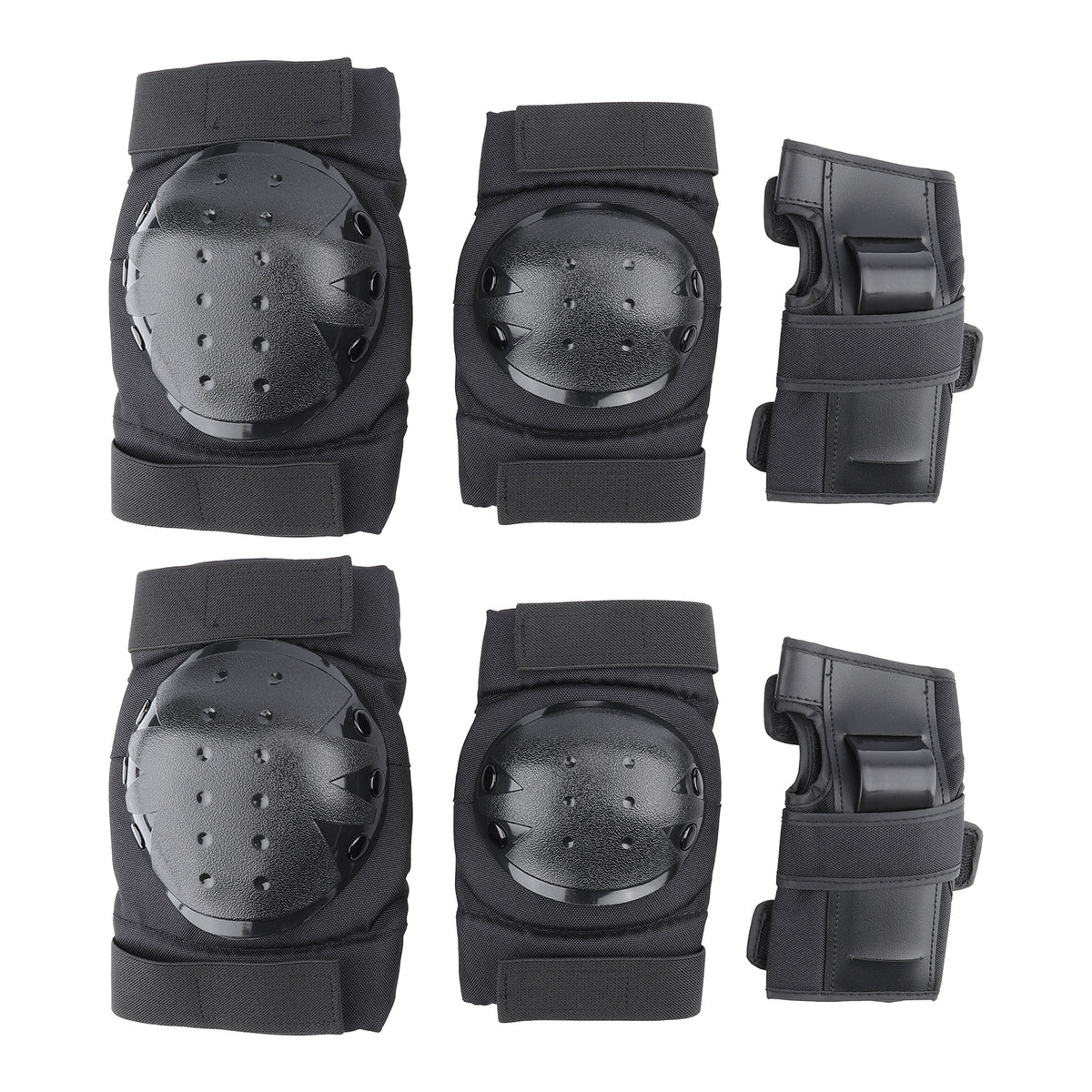 Kit de Protections Genouillères Coudières Protège-Poignets Multi-Points L