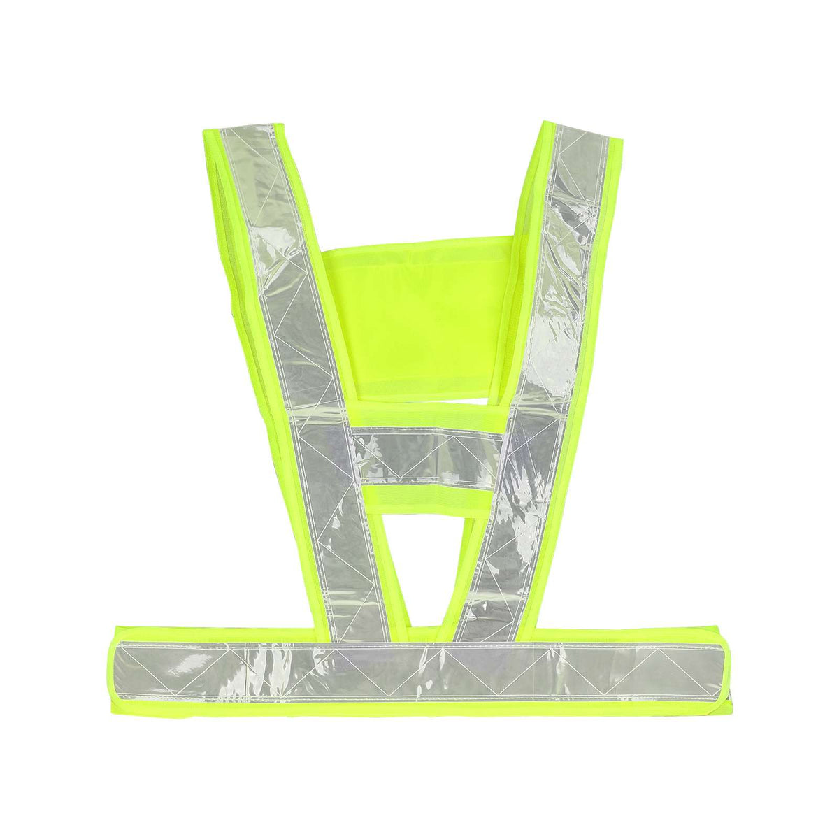 Gilet de sécurité réfléchissant en forme de V vert fluo