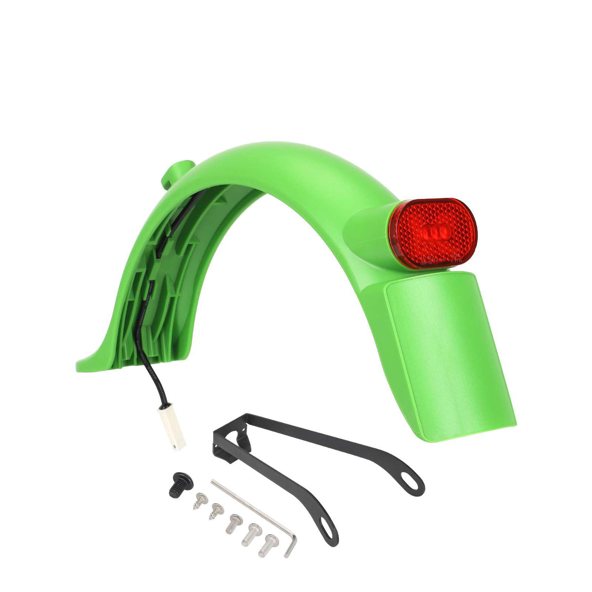 Kit Garde-Boue Arrière avec Feu et Renfort Métallique Version B Vert