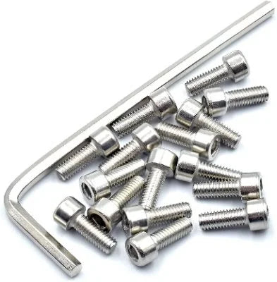 Kit de 16 vis métalliques et une clé Allen pour trottinette électrique