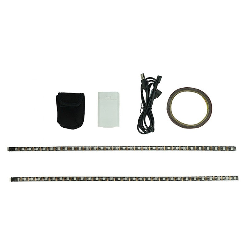 Bandeau LED lumineux avec kit de câbles et accessoires de fixation