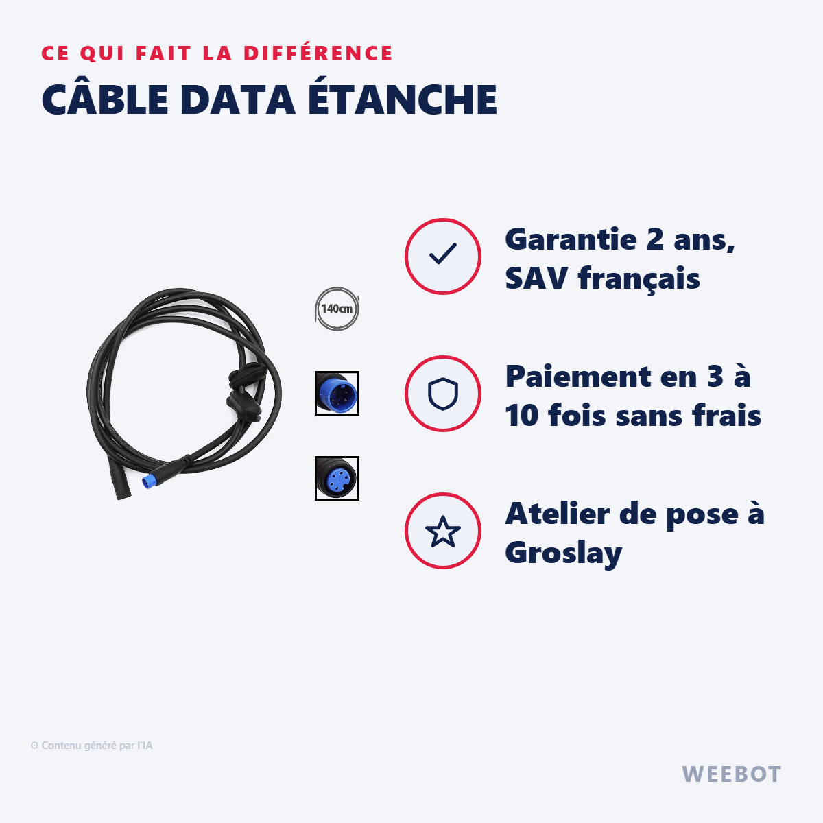 Câble Data Étanche : les points forts