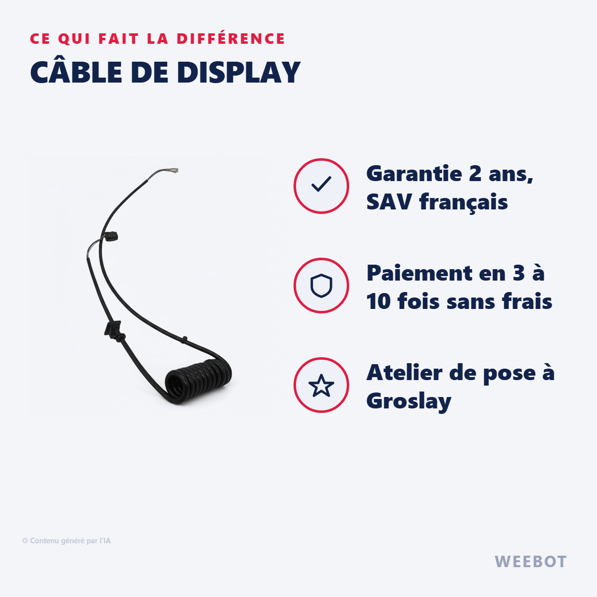 Câble de Display : les points forts